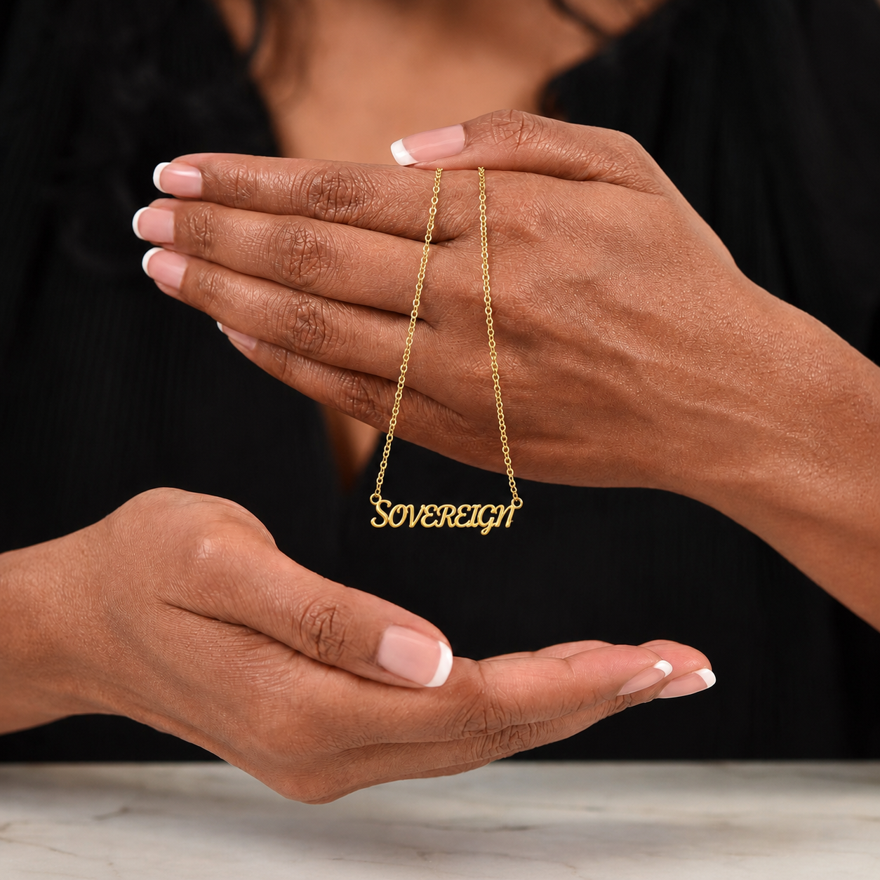SOVEREIGN Name Necklace