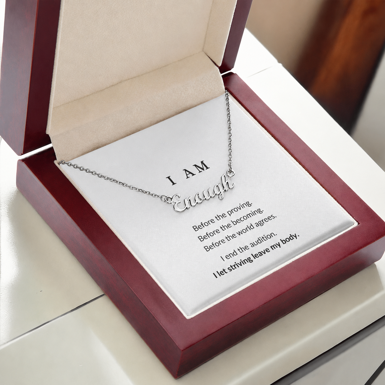 ENOUGH Name Necklace