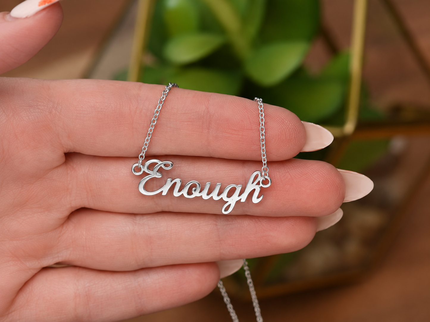 ENOUGH Name Necklace
