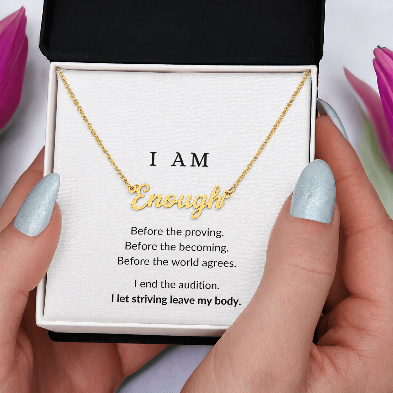 ENOUGH Name Necklace