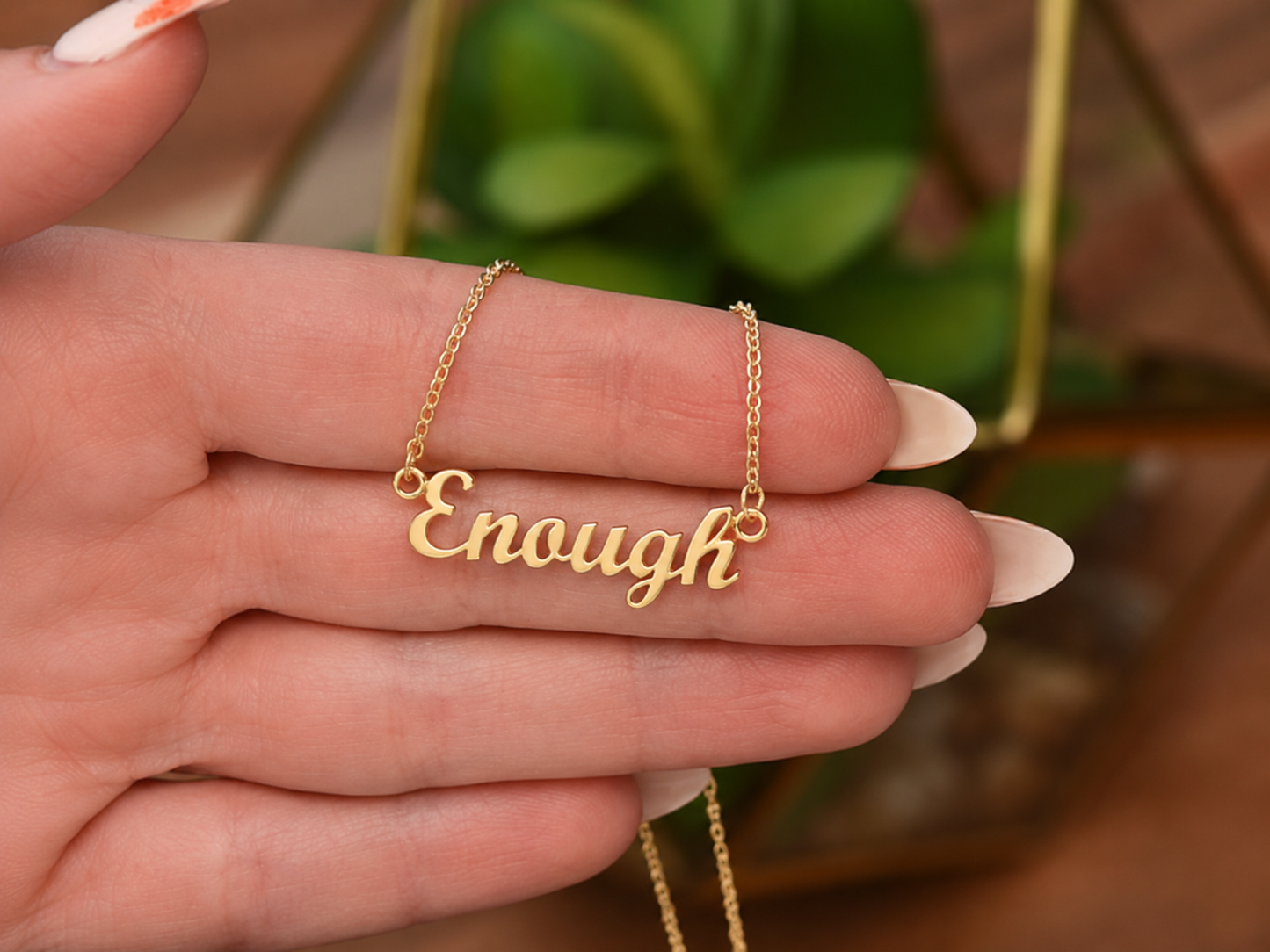 ENOUGH Name Necklace