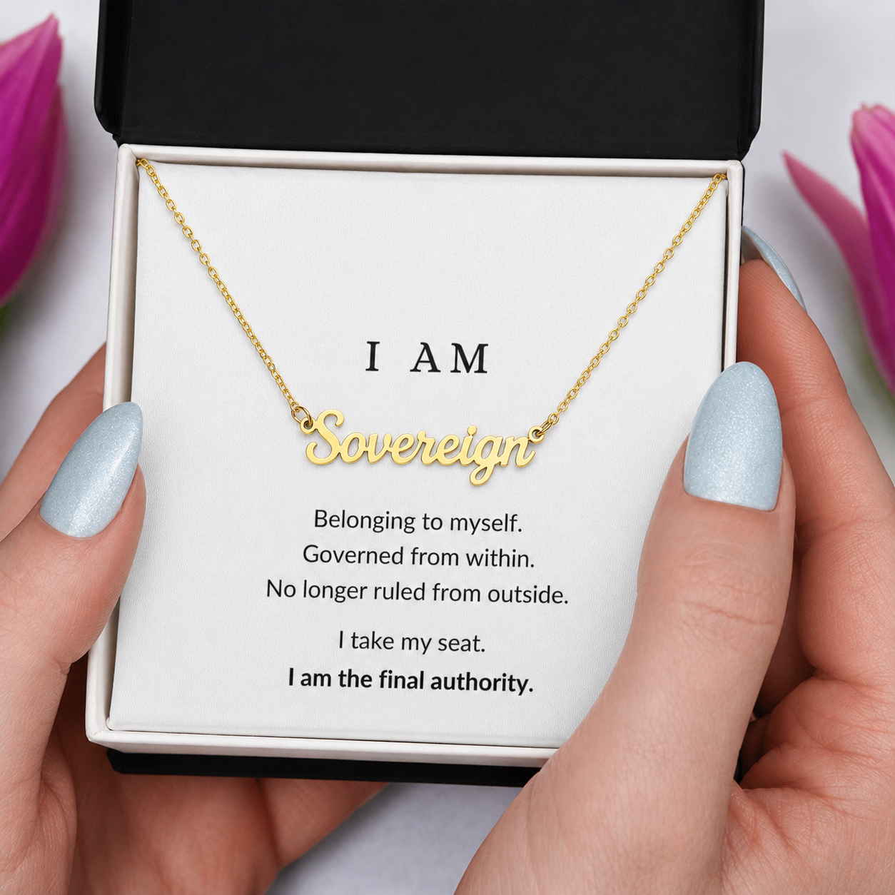 SOVEREIGN Name Necklace