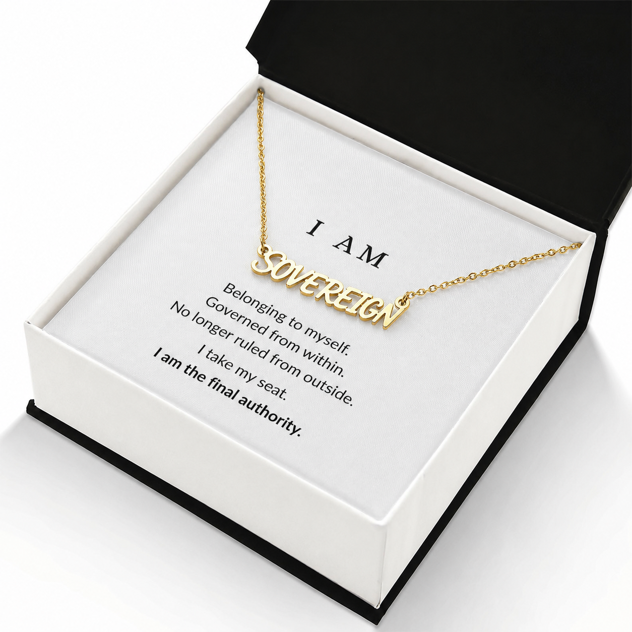 SOVEREIGN Name Necklace