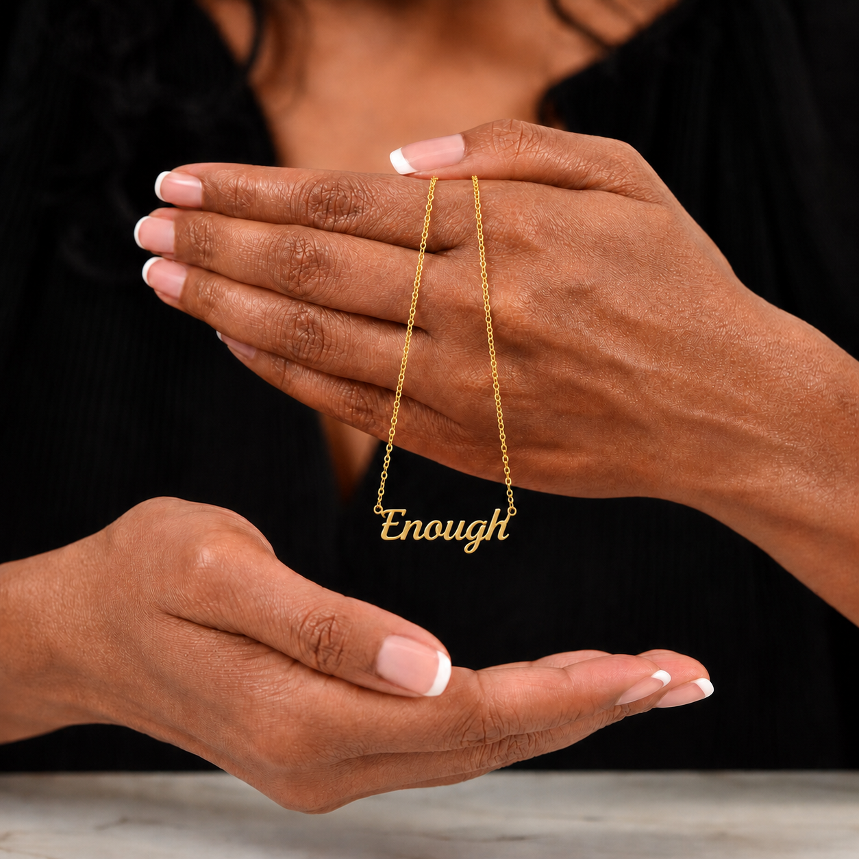 ENOUGH Name Necklace