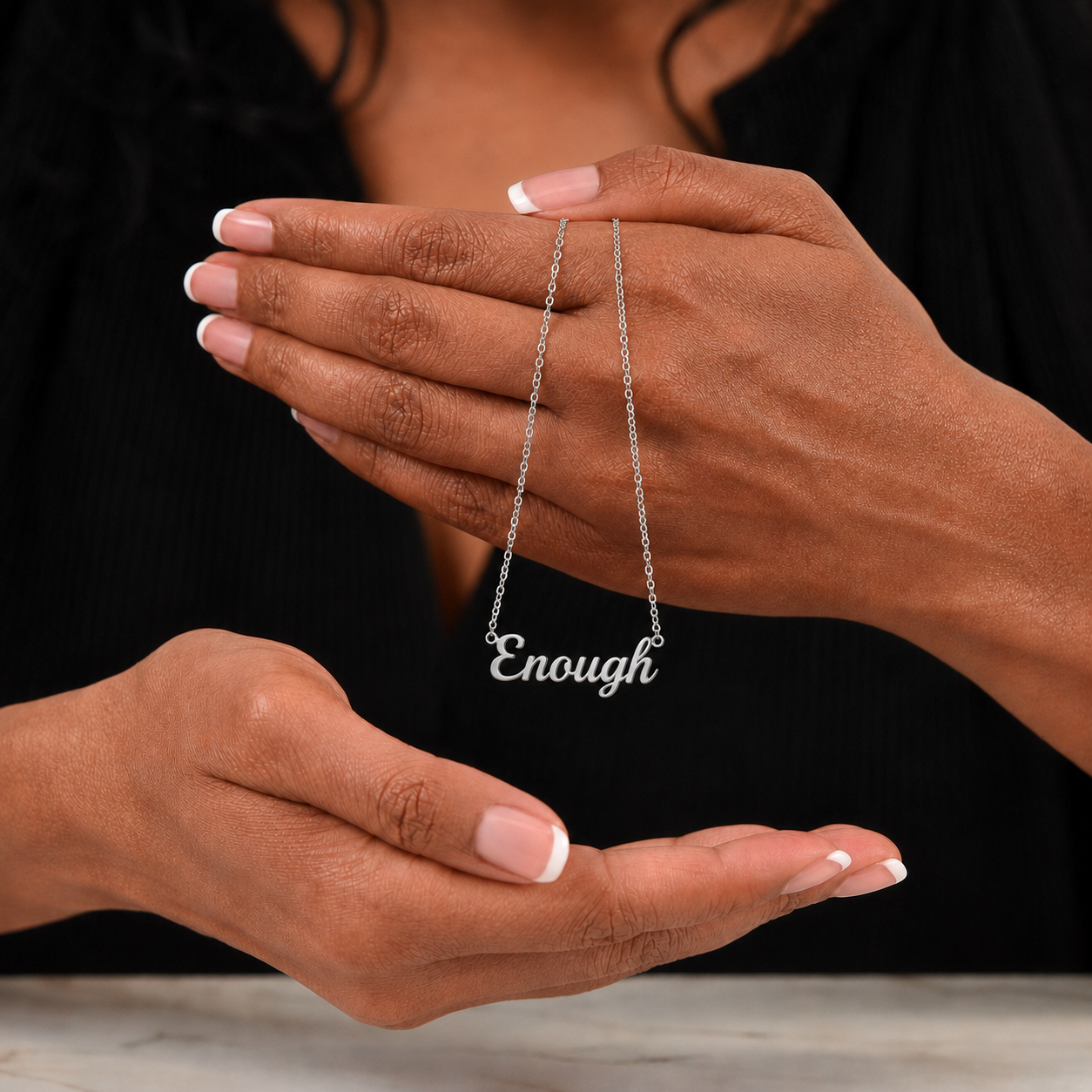 ENOUGH Name Necklace