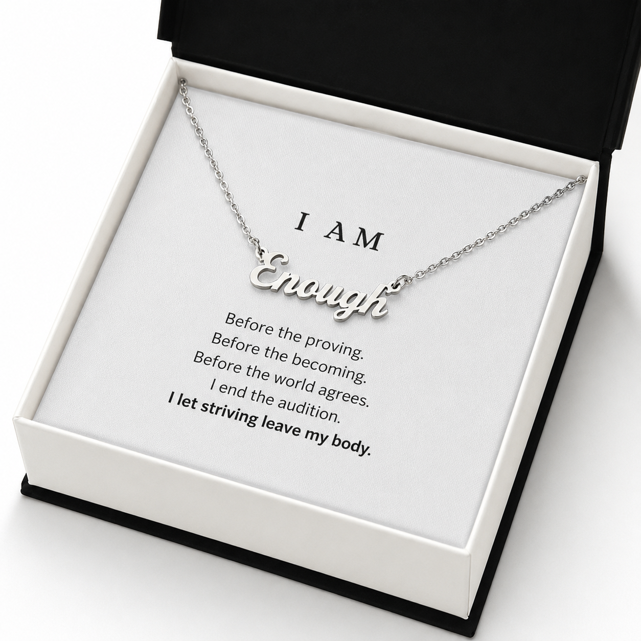 ENOUGH Name Necklace
